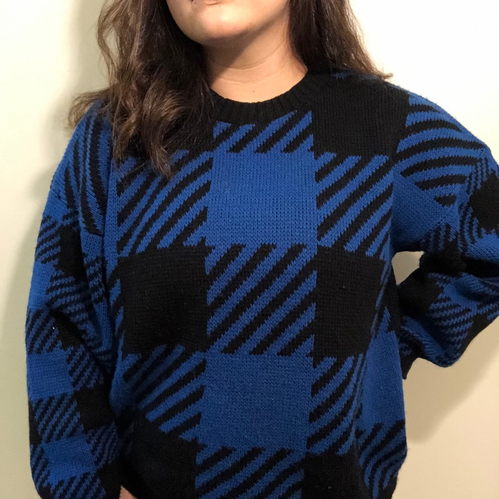 VINTAGE PLAID SWEATER 🦋